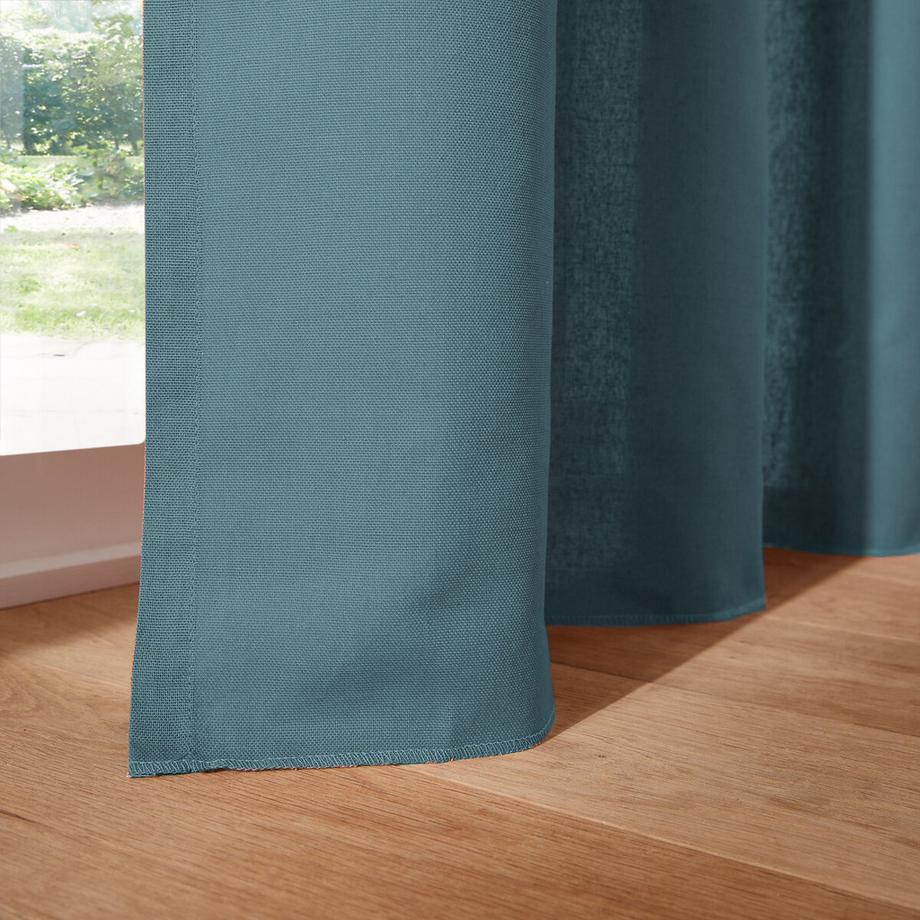 La Redoute Intérieurs  Vorhang aus reiner Baumwolle mit gerafftem Galon 