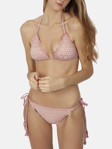 Image of 2-teiliges Triangel-bikini-set Vorgeformt Sand Desert Damen Altrosa 44