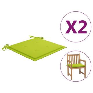 VidaXL Coussins de chaise de jardin 2 pcs tissu tissu  