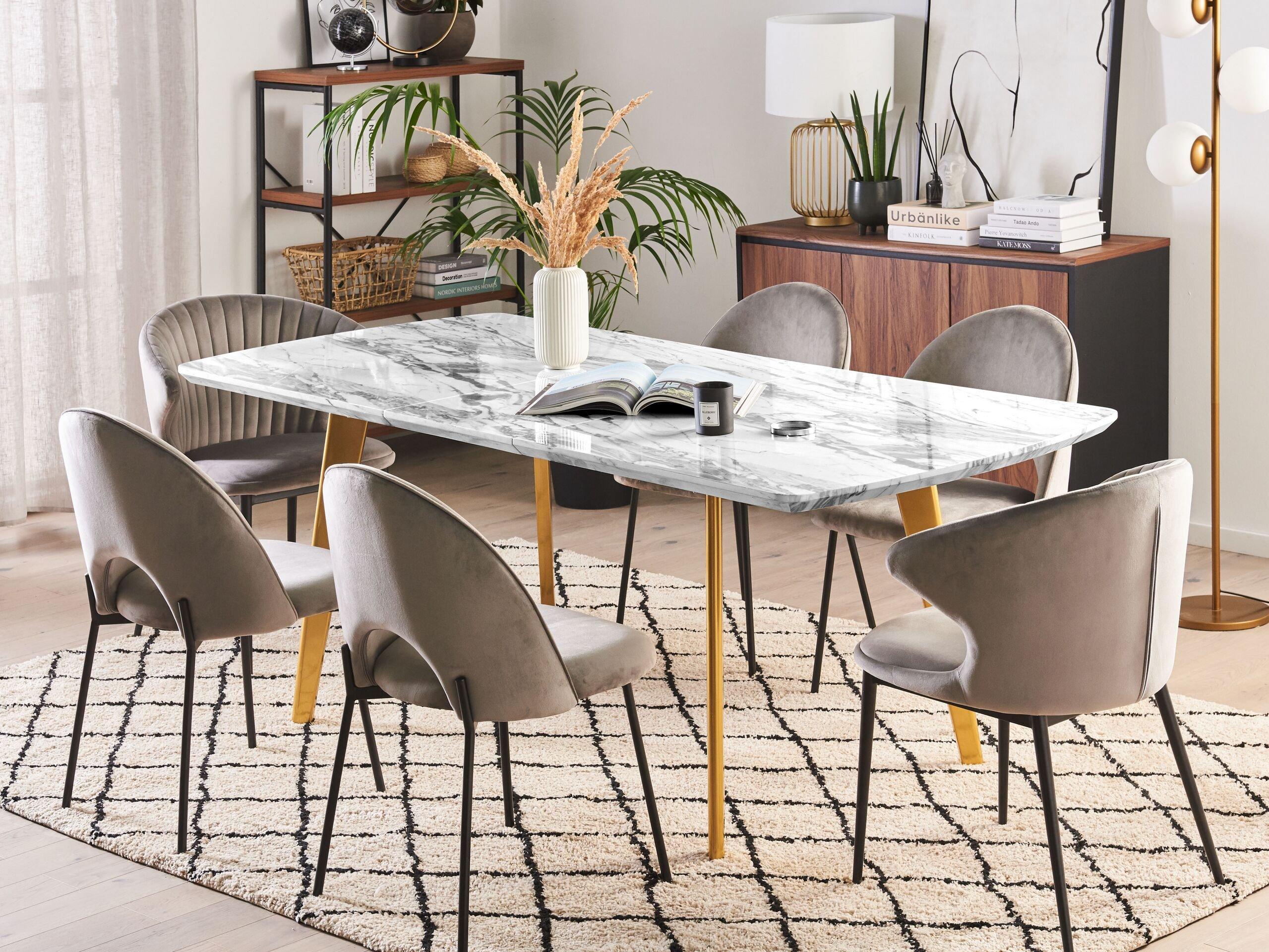 Beliani Table de repas en MDF Moderne MOSBY  