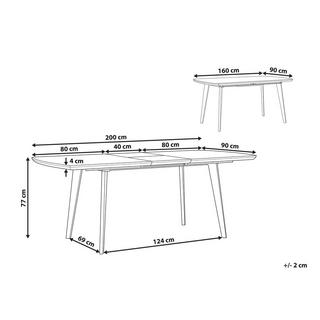 Beliani Esstisch aus MDF-Platte Modern MOSBY  