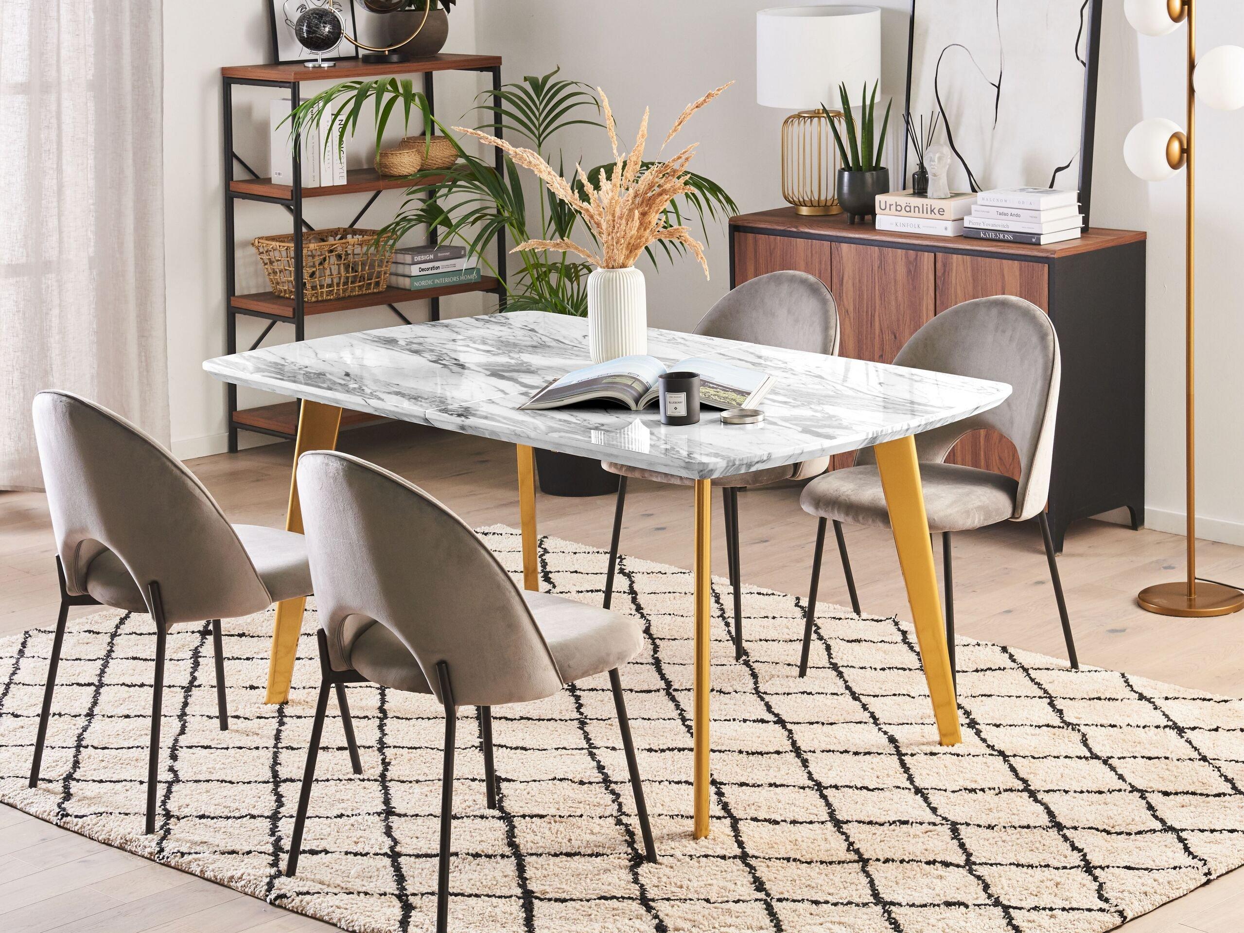 Beliani Table de repas en MDF Moderne MOSBY  