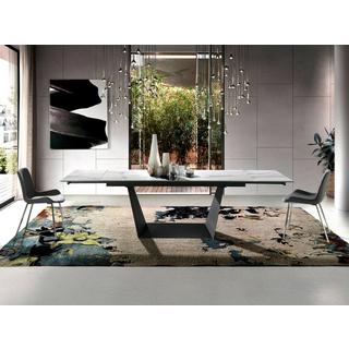 ANGEL CERDA Ausziehbarer Esstisch Rechteckig porzellanmarmor auser Stahl  