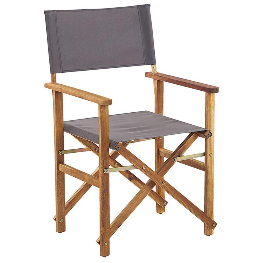 Beliani Lot de 2 chaises de jardin en Tissu Rétro CINE  
