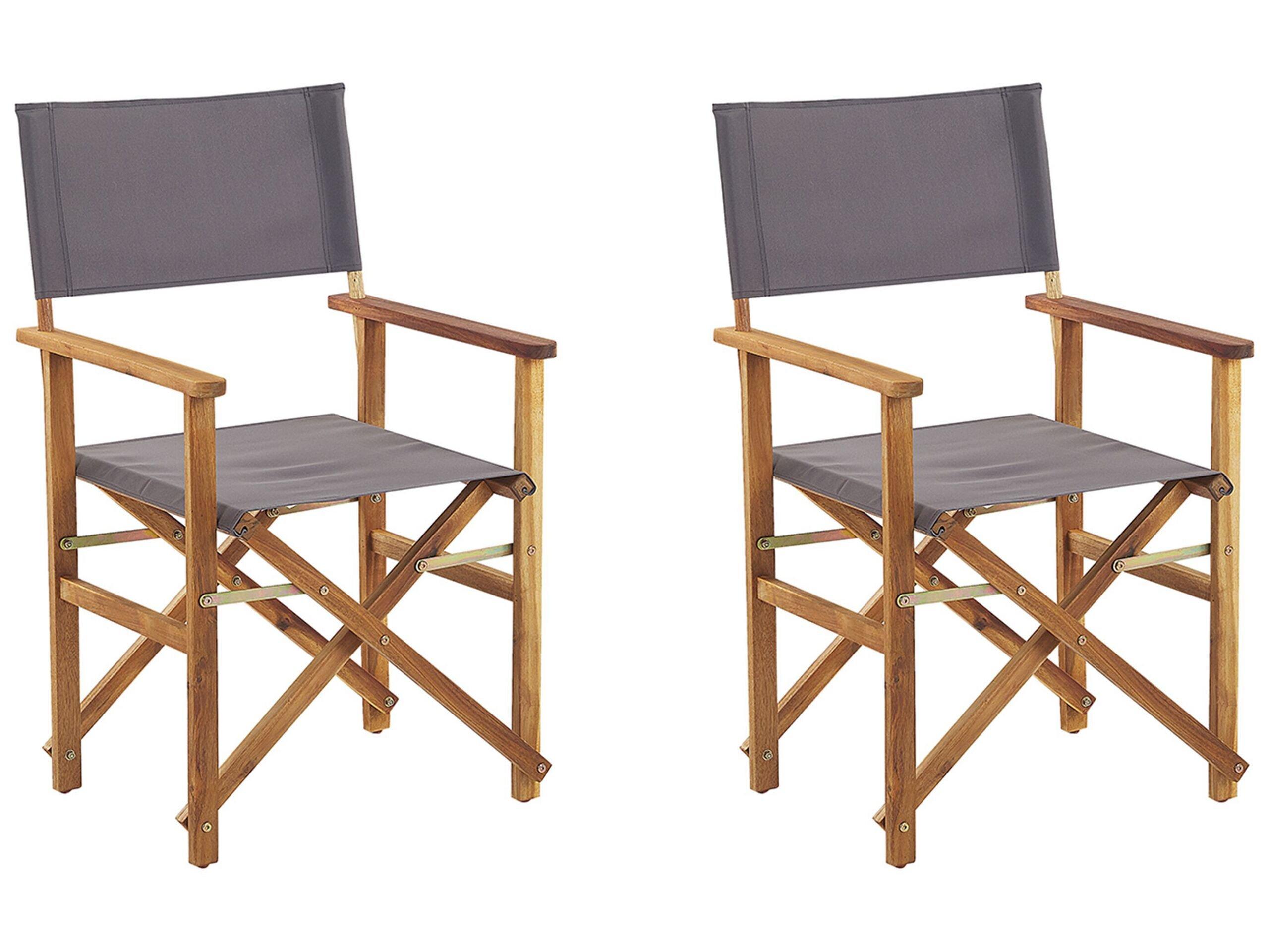 Beliani Lot de 2 chaises en Polyester Rétro CINE  