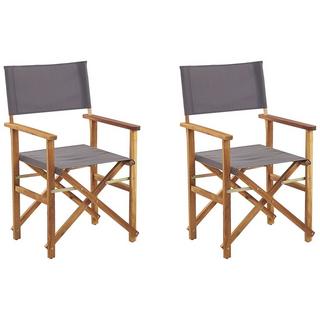 Beliani Lot de 2 chaises en Polyester Rétro CINE  