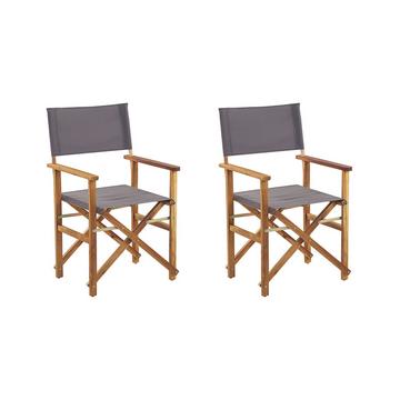 Lot de 2 chaises de jardin en Tissu Rétro CINE