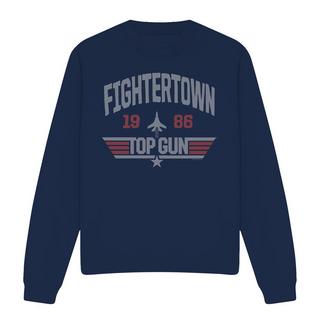Top Gun Fightertown Stampa Vestibilità Regolare Felpa  