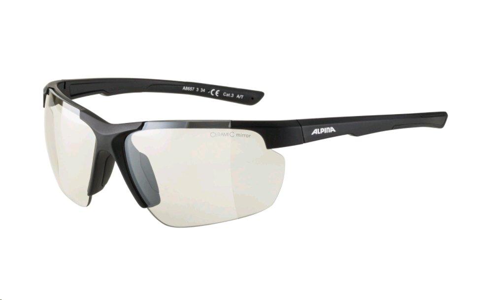 Image of Alpina A8657334 - Defey Hr Defey Ceramic Mirror Clear - Black Matt, Cat. 1 Unisex Transparent ONE SIZE