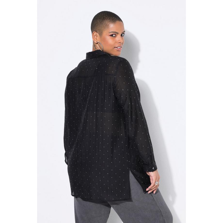 Studio Untold Hemdbluse Boxy Shape Glitzersteinchen  