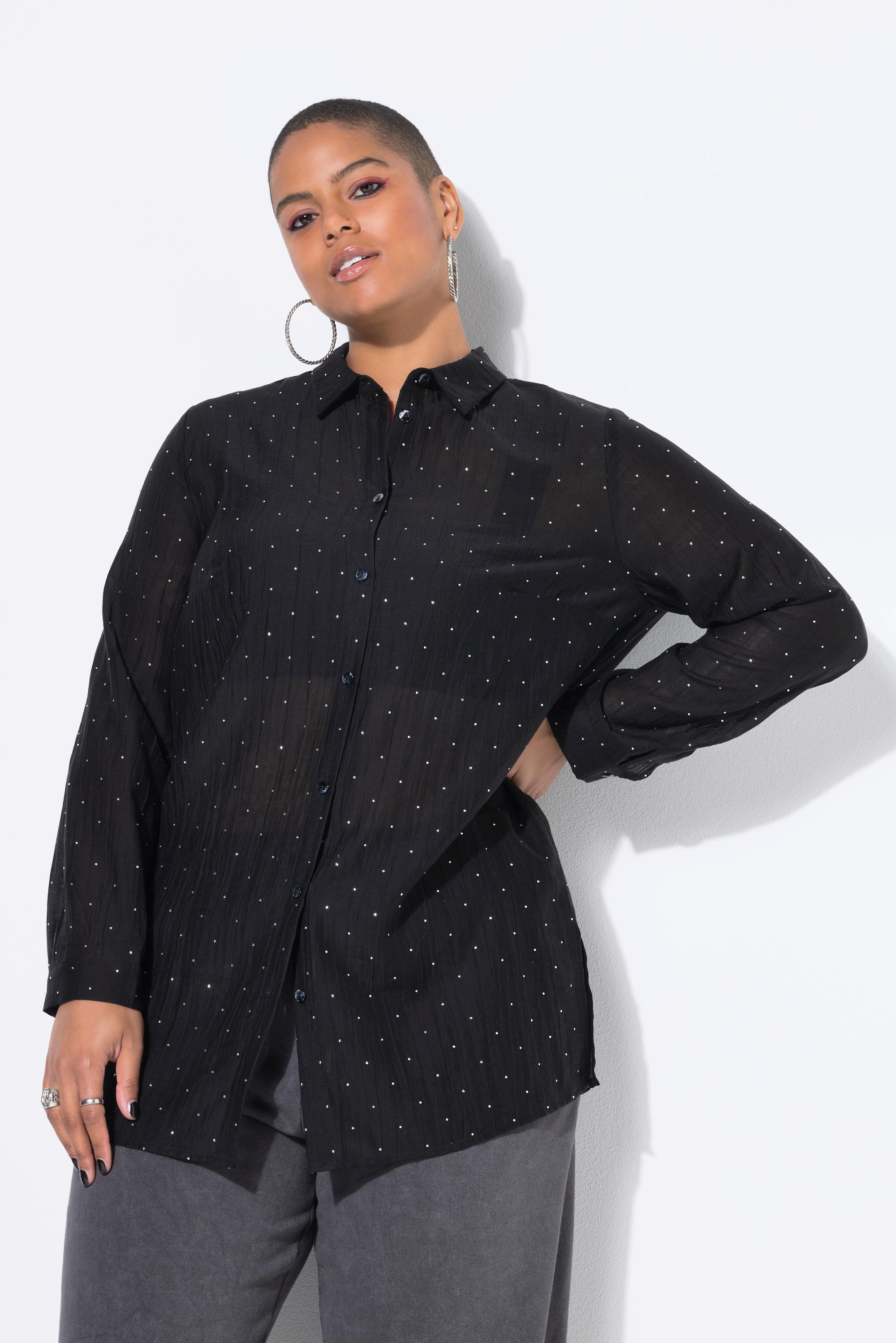 Studio Untold Chemisier Boxy Shape Strass Scintillants  