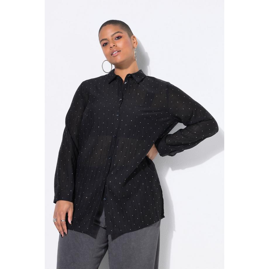 Studio Untold Hemdbluse Boxy Shape Glitzersteinchen  