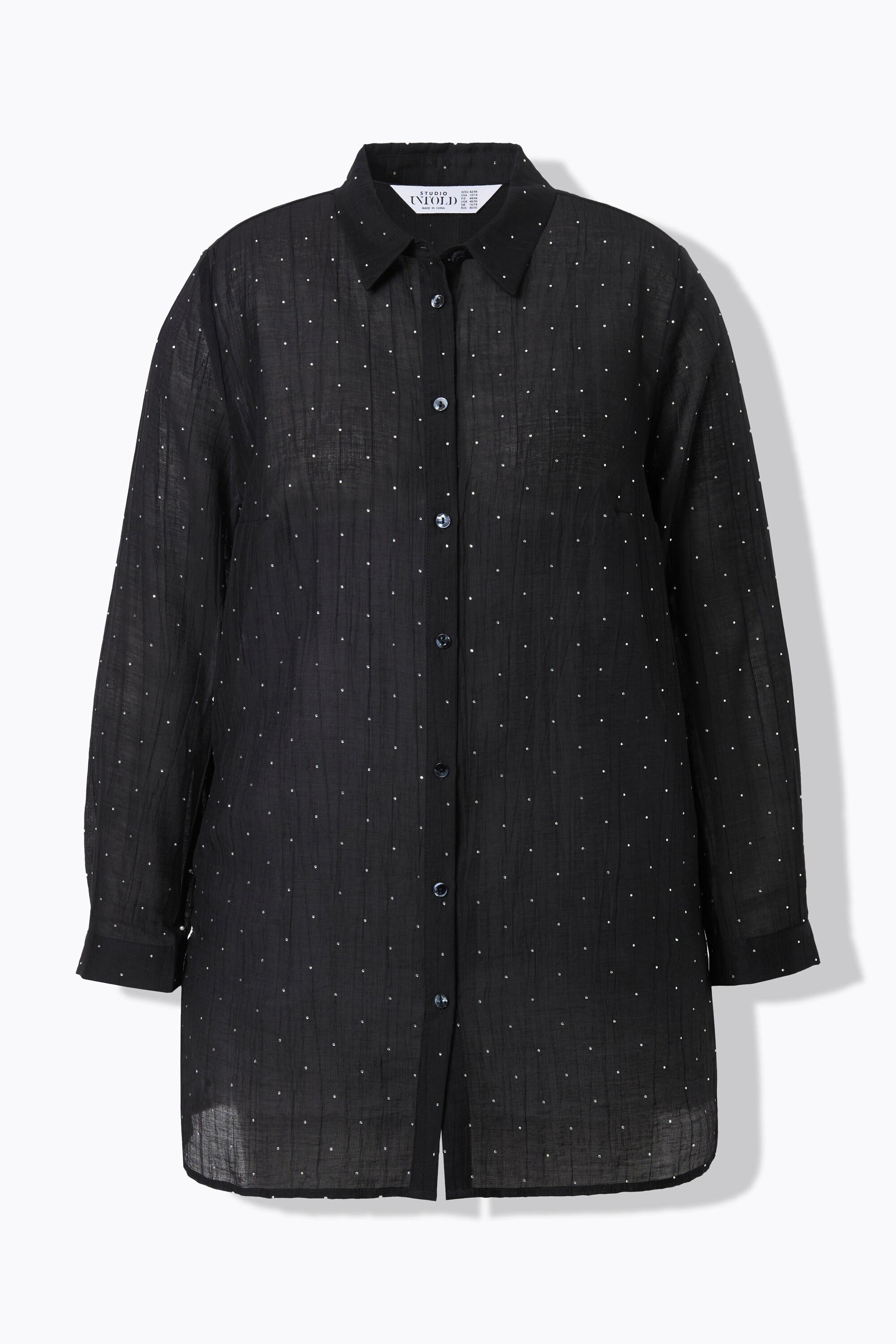 Studio Untold Chemisier Boxy Shape Strass Scintillants  