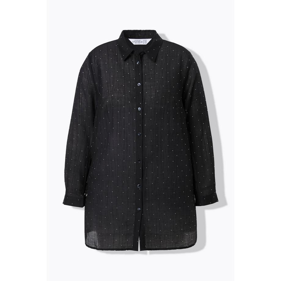 Studio Untold Hemdbluse Boxy Shape Glitzersteinchen  