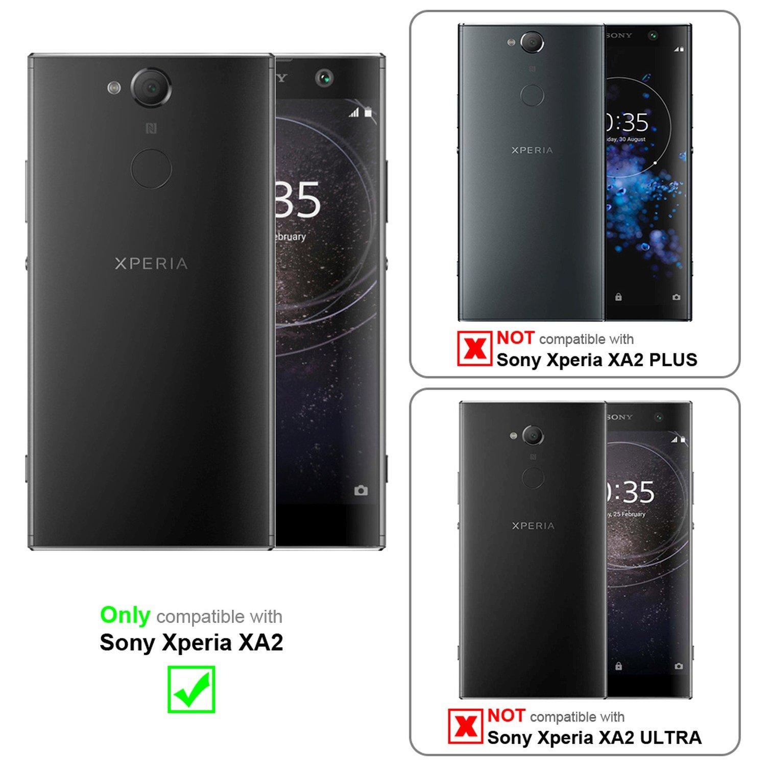 Cadorabo  Hülle für Sony Xperia XA2 Standfunktion, Kartenfach 