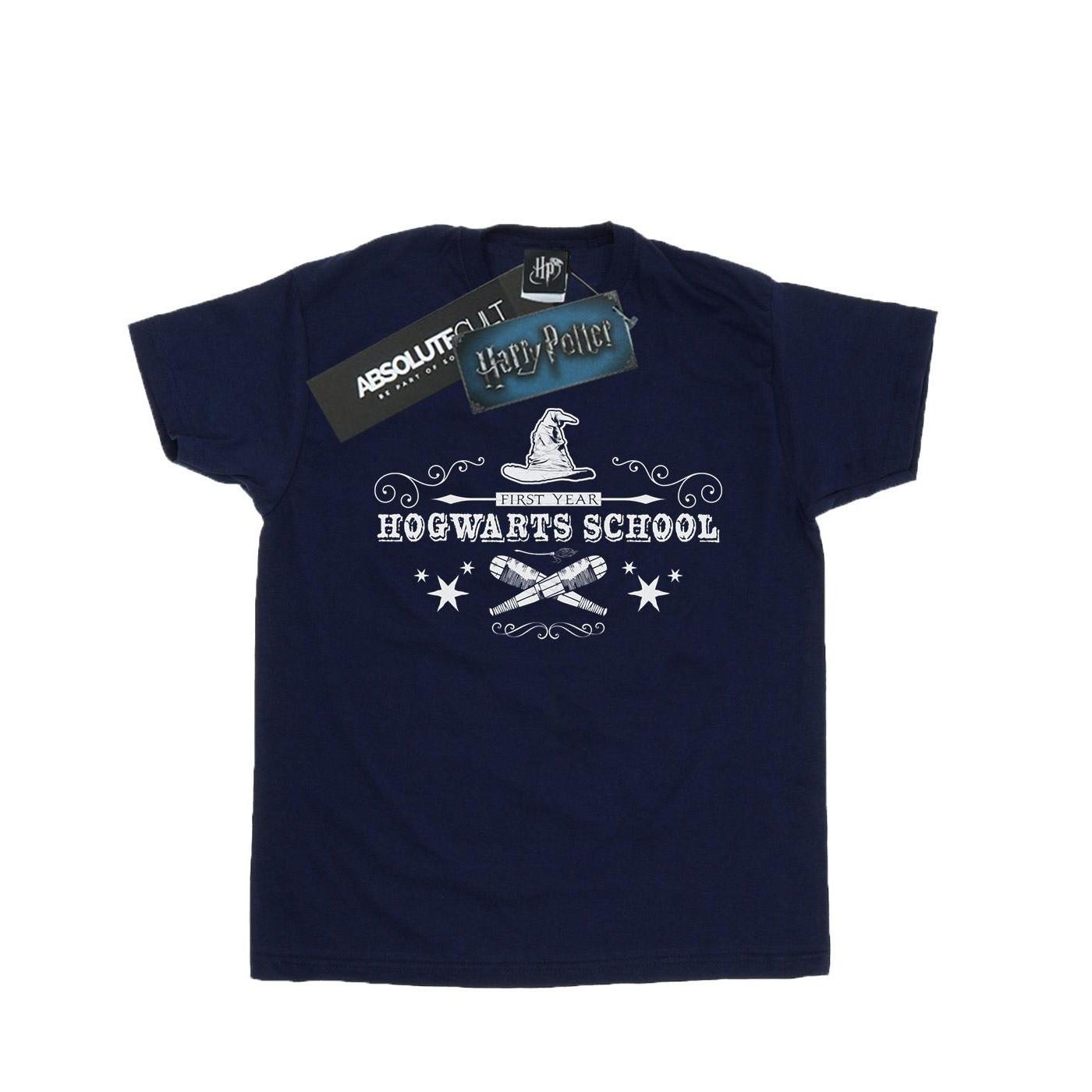 Image of Hogwarts First Year Tshirt Damen Marine M