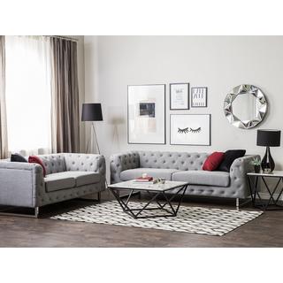 Beliani Wohnzimmer Set aus Polyester Modern VISSLAND  