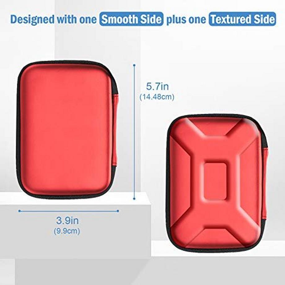 Only-bags.store  Externe Festplattentasche Eva Universal Elektronik Powerbank Tasche Schutzhülle Kabeltasche Travel Organizer für wd My Passport Mobile, Zubehör, Kabel, HDD, SSD 