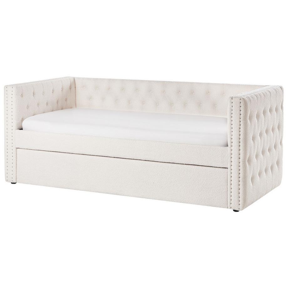 Beliani Letto estraibile en Bouclé Glamour GASSIN  