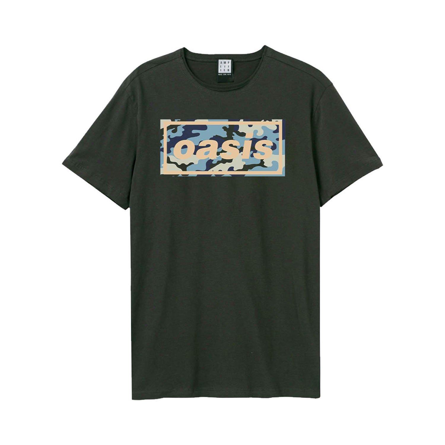Image of Camo Logo Tshirt Damen Charcoal Black XS