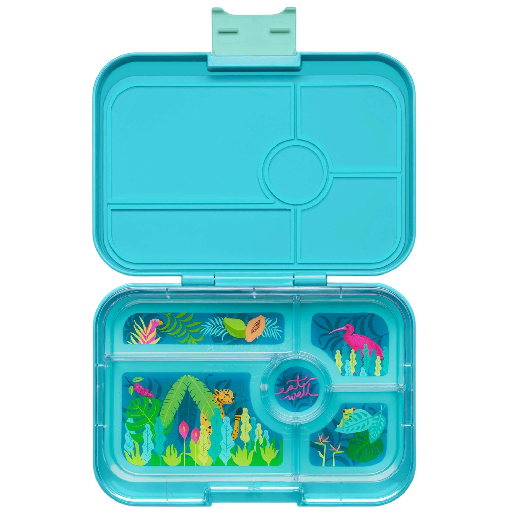 Yumbox Yumbox Tapas XL 5C Antibes Blue Jungle Pastel Znüni Lunchbox  