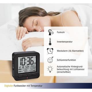 TFA Dostmann Funk-Wecker mit Temperatur  