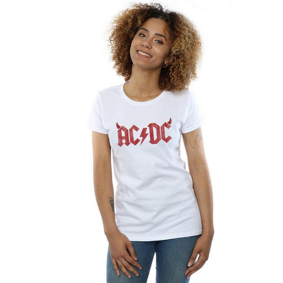AC/DC ACDC Logo Stampa T-Shirt  