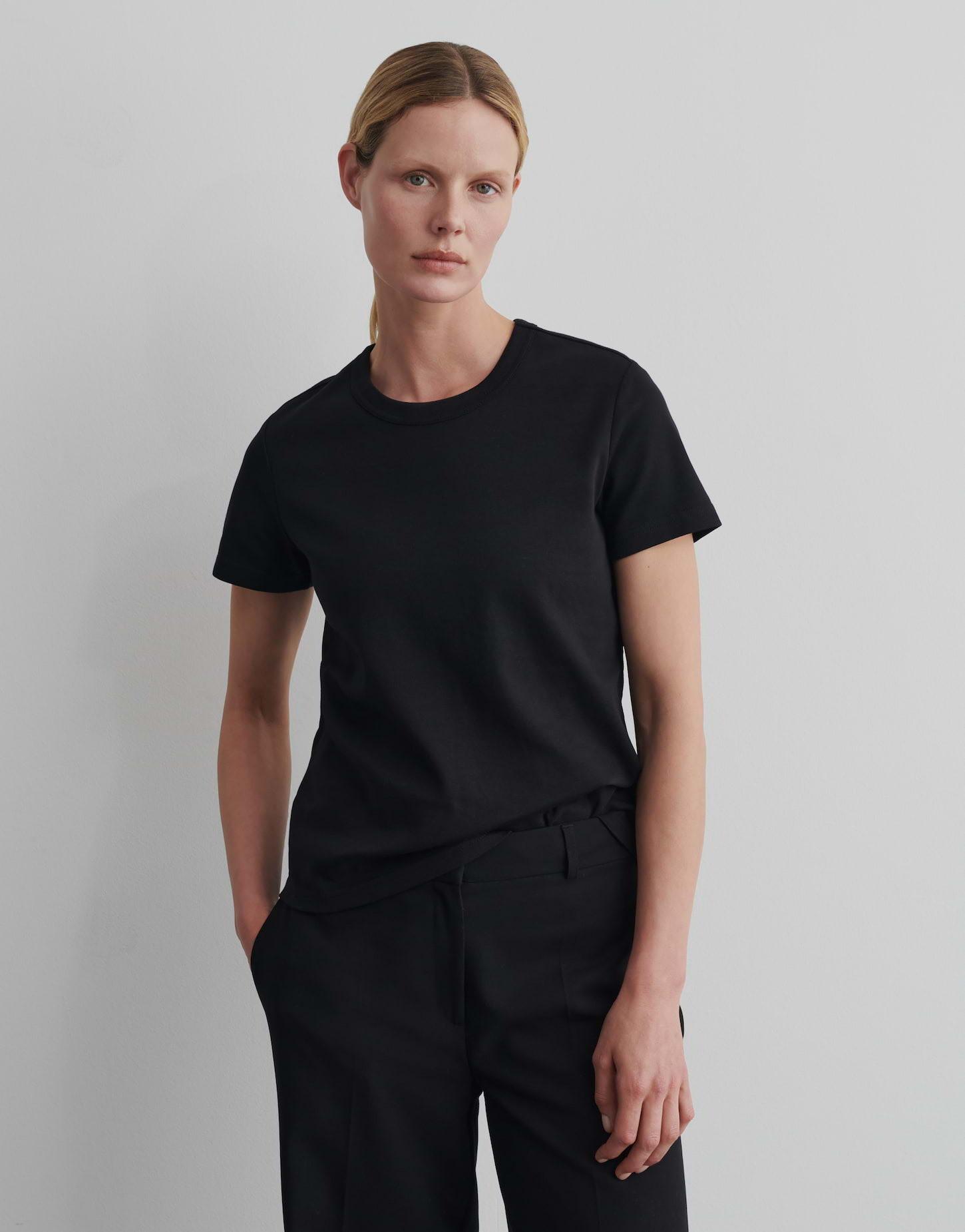 Image of T-shirt Keiki Gerade Damen Schwarz 42