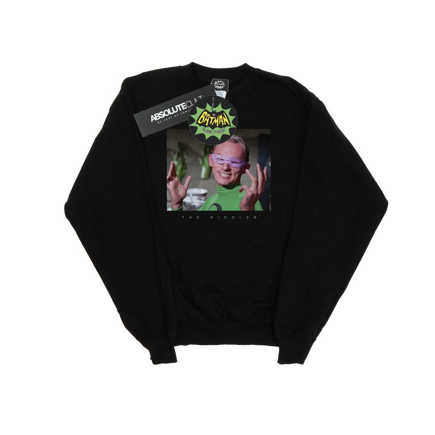 Image of Batman Tv Series The Riddler Photgraph Sweatshirt Damen Schwarz XL