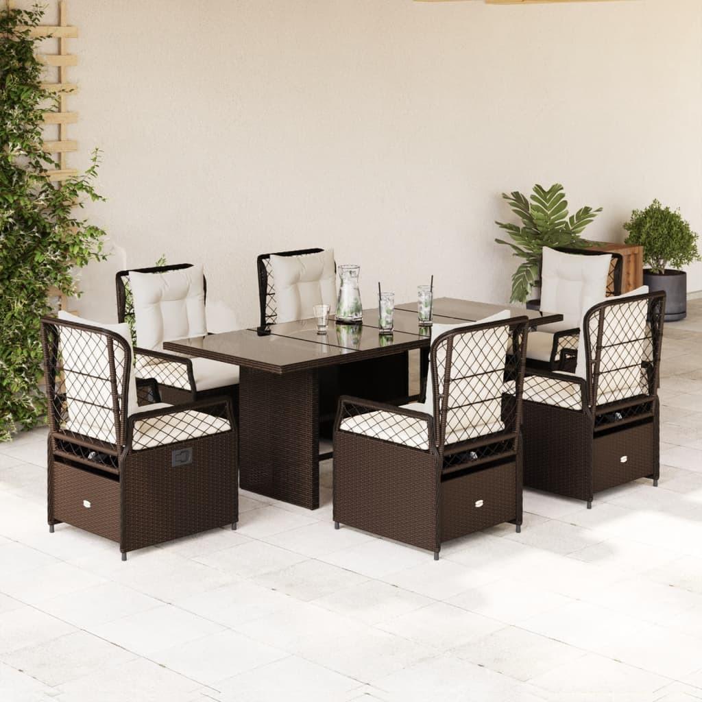 VidaXL set da pranzo da giardino Polirattan  