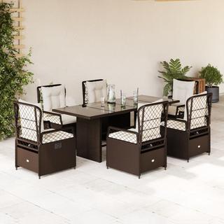 VidaXL set da pranzo da giardino Polirattan  