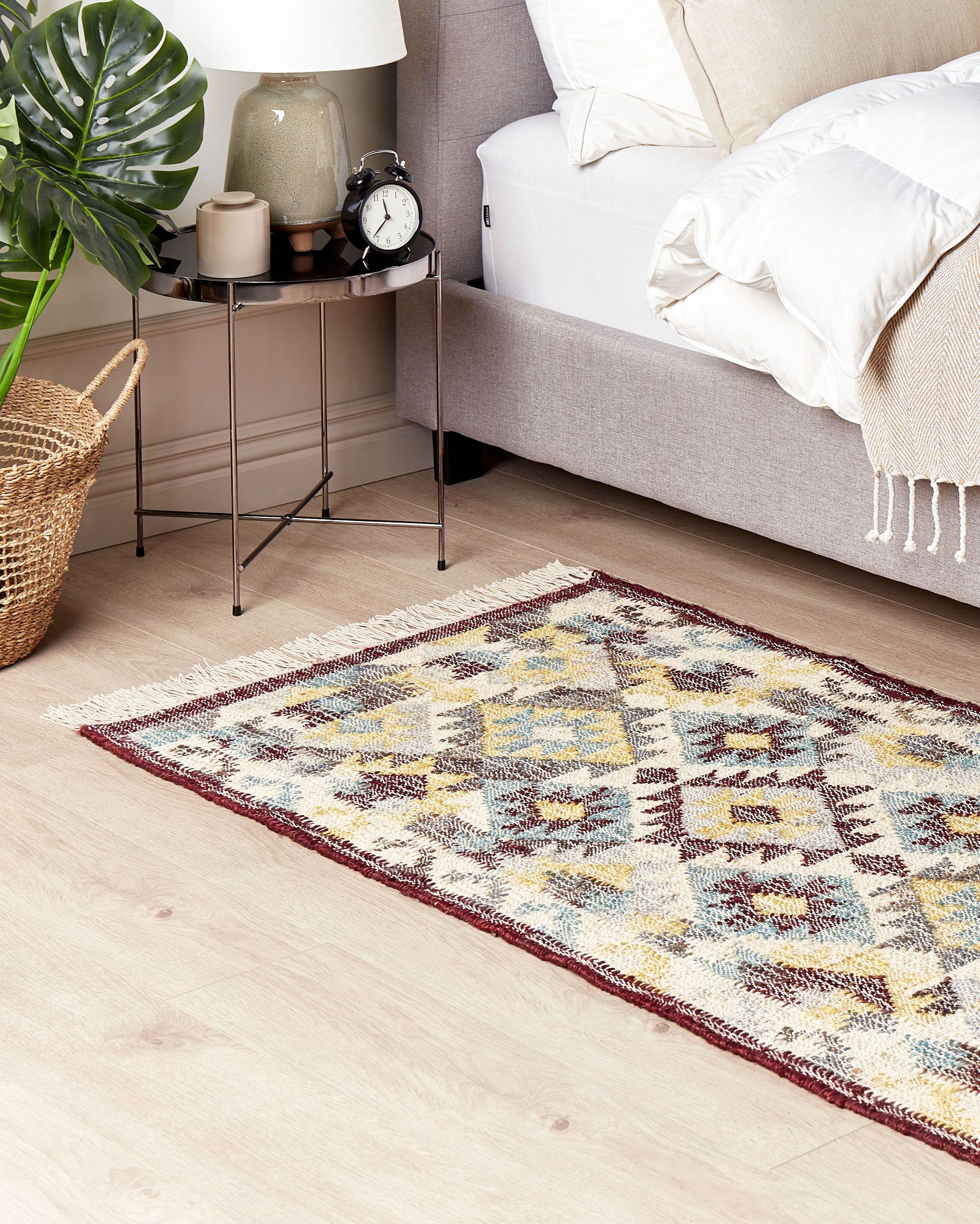 Beliani Tapis en Jute Boho FENER  