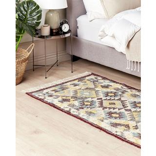 Beliani Tapis en Jute Boho FENER  