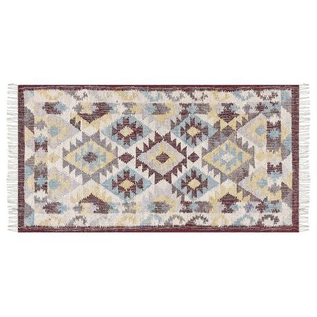 Beliani Tapis en Jute Boho FENER  