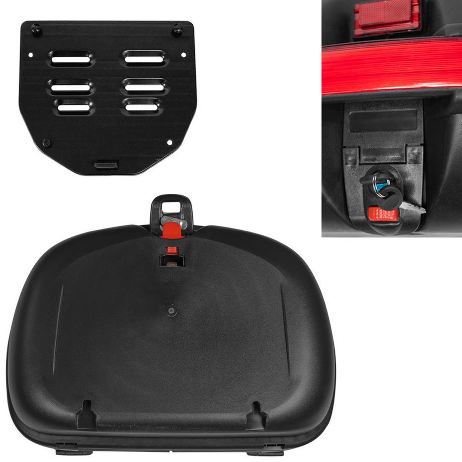 Tectake  Motorradkoffer - Volumen ca. 49 Liter 