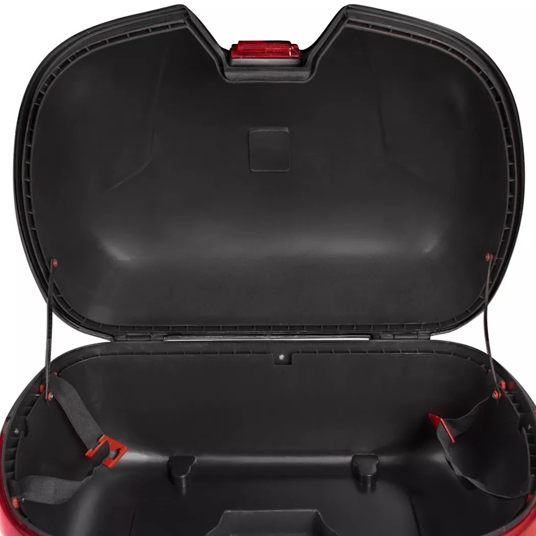 Tectake - Motorradkoffer - Volumen ca. 49 Liter, One Size, Schwarz
