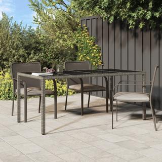 VidaXL Table de jardin rotin synthétique  