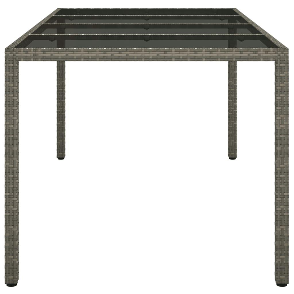 VidaXL Table de jardin rotin synthétique  