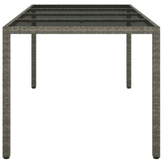 VidaXL Table de jardin rotin synthétique  