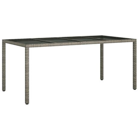 VidaXL Table de jardin rotin synthétique  