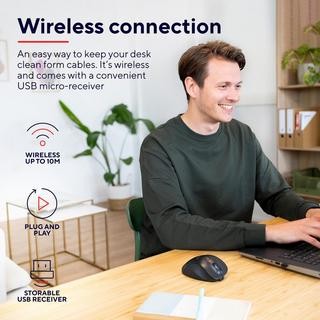 Trust  Fyda Kabellose Maus Eco Schwarz 