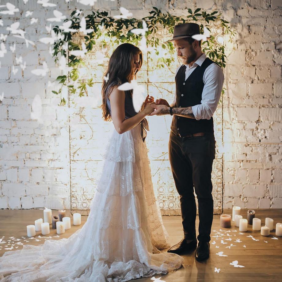 B2X  Konfettikanone 40 cm Schmetterlinge 