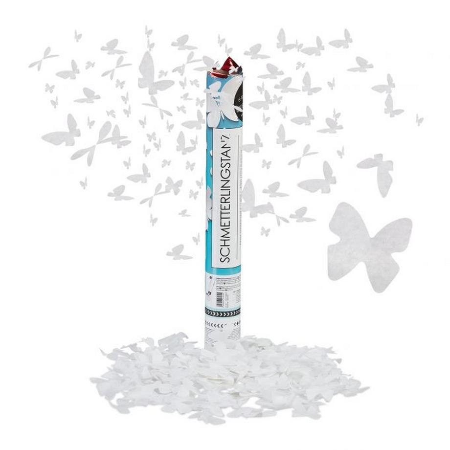 B2X  Konfettikanone 40 cm Schmetterlinge 