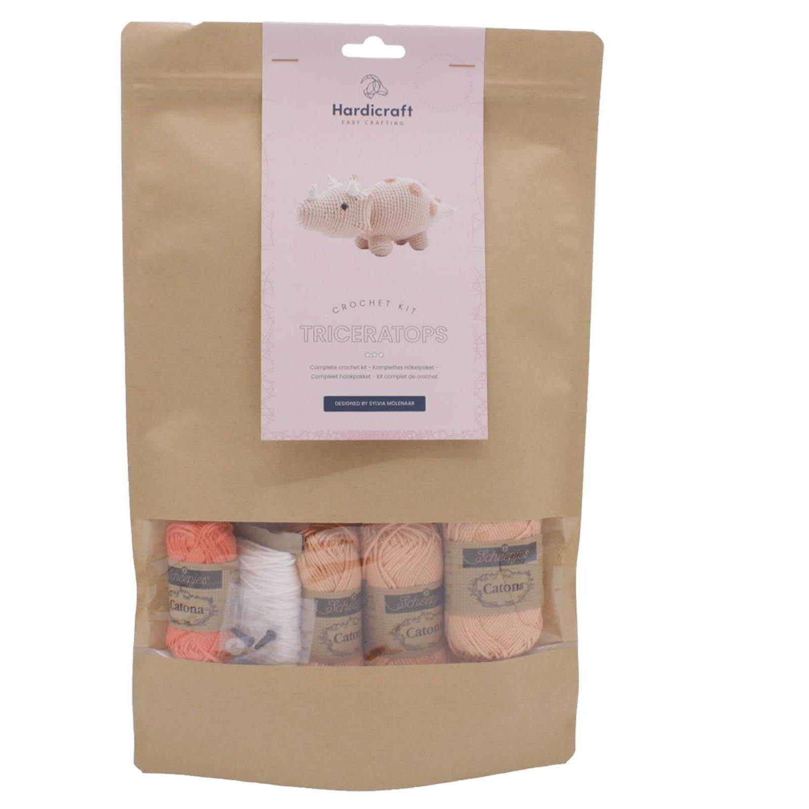 Hardicraft  Dinosaurier Triceratops - Häkelset 
