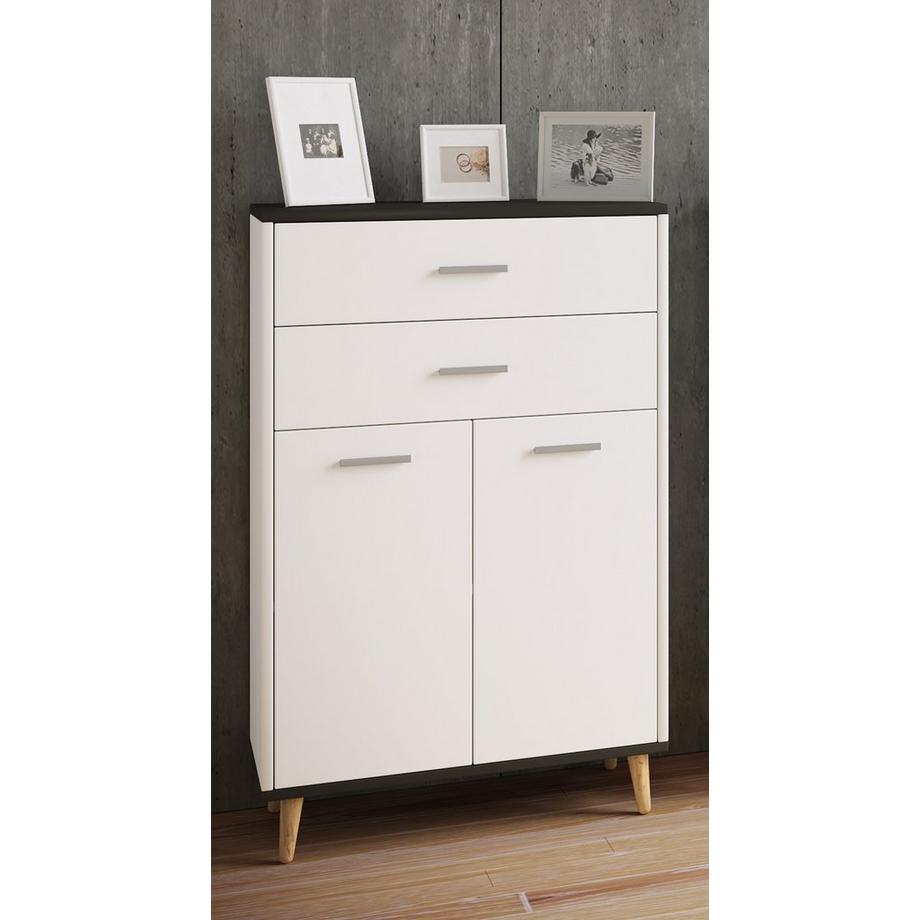 VCM Meuble de salle de bains Armoire de salle de bains Midischschrank Commode Highboard Tiroir Landos  