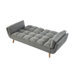 Vente-unique Schlafsofa Klappsofa 3Sitzer Stoff meliert LOELINE  