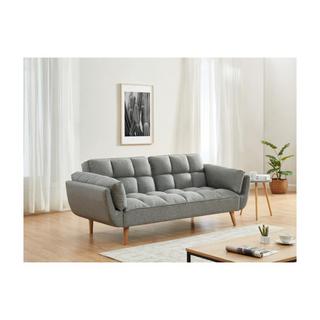 Vente-unique Schlafsofa Klappsofa 3Sitzer Stoff meliert LOELINE  