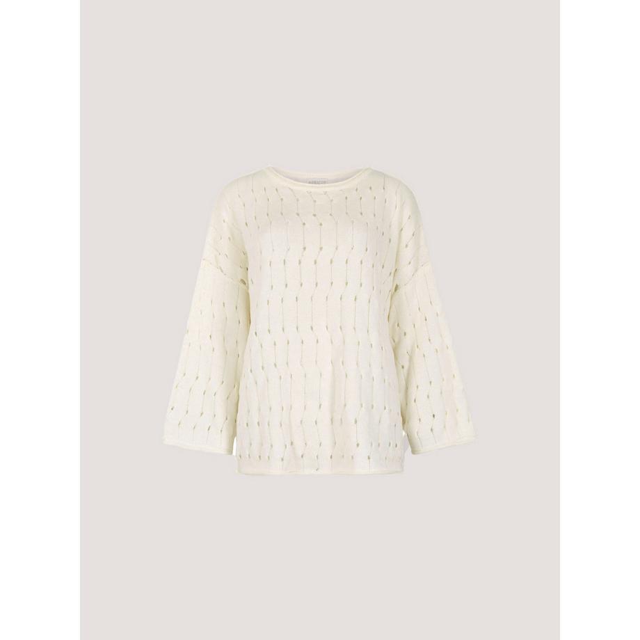 APRICOT Pointelle Pullover mit Glockenärmeln  