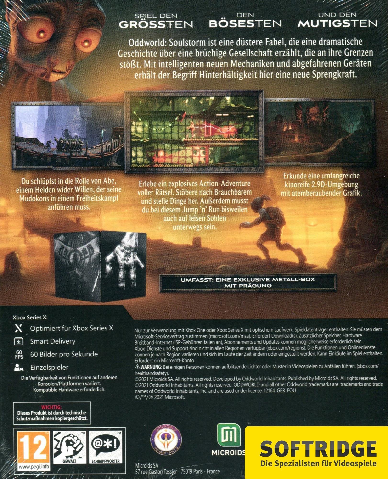 GAME  Oddworld: Soulstorm Day One Edition Standard Allemand, Anglais Xbox Series X 