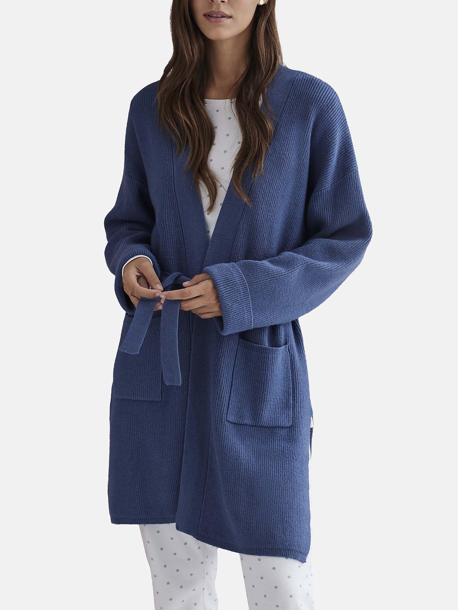 Image of Strickjacke Hausjacke Complementos Damen Blau L/XL